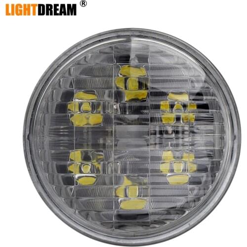 Par 36 Round LED Sealed Beam 18W Headlight For John Deere Tractor LED Work Light Cross Lens Replace 4411 GE4509 x1pc