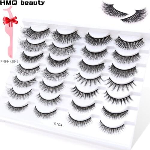 5/8/10/14 pairs 3D Mink Lashes Natural False Eyelashes Dramatic Volume Fake Lashes Makeup Eyelash Extension