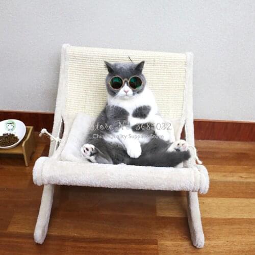 Cats Chair Hammocks Sisal Cat Climb Tree House Cat Scratch Board Four Seasons Cat Litter Grinding Claws Cat Toys