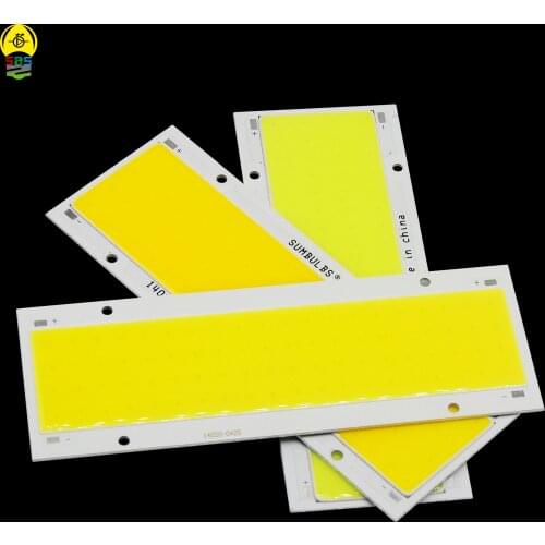 SUMBULBS 5pcs/lot 140*50mm 20W LED COB Strip Lamp Light source 12V DC Super High Bright Bulb Warm Natural Cold White for DIY