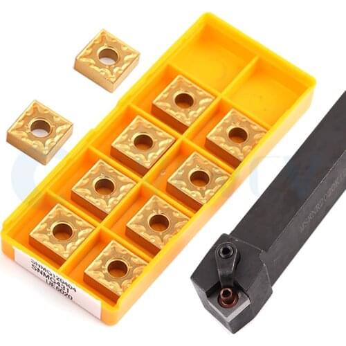 1Pcs MSRNR2020K12 MSRNL MSRNR2525M CNC Lathe External Turning Tool Holder +10Pcs SNMG Carbide Blade High Strength High Precision