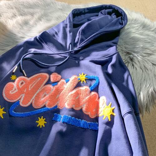 Harajuku Embroidery Letters Hip Hop Hoodies Sweatshirts Teens Clothes Harajuku Couples 2021 Womens Winter Tops Hip Hop Fashion