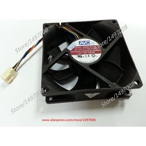 AVC DS08025R12U P158 DC 12V 0.70A 80x80x25mm Server Cooling Fan