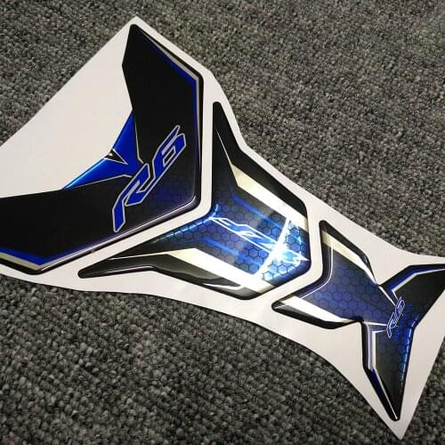 Motorcycle Protector For YAMAHA YZF-R6 YZF R6 TankPad Stickers Decal Tank Pad Logo Emblem 2014 2015 2016 2017 2018 2019 2020