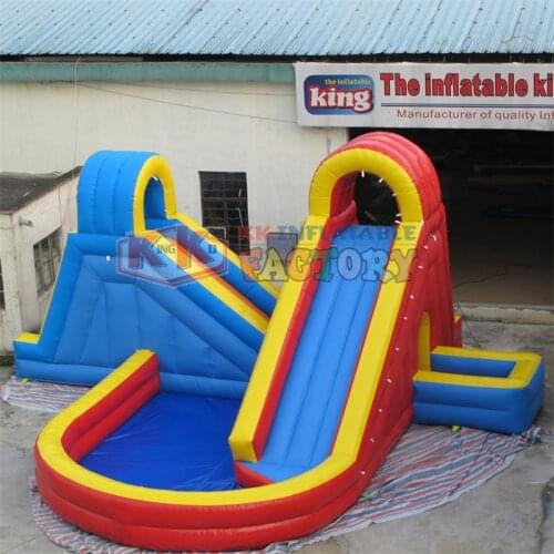 New Twist Inflatable Water Slide With Pool Kids Party Pool slide Games