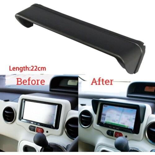 1PCS Universal Car Anti-glare Car Dash Radio Sun Shade GPS Navigation Hood Cap Mask Parts Black