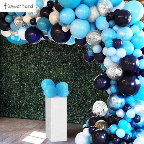125Pcs Blue Balloon Garland Arch Kit Confetti Latex Balloons Balloon Accessories Party Baby Shower Wedding Birthday Decoration