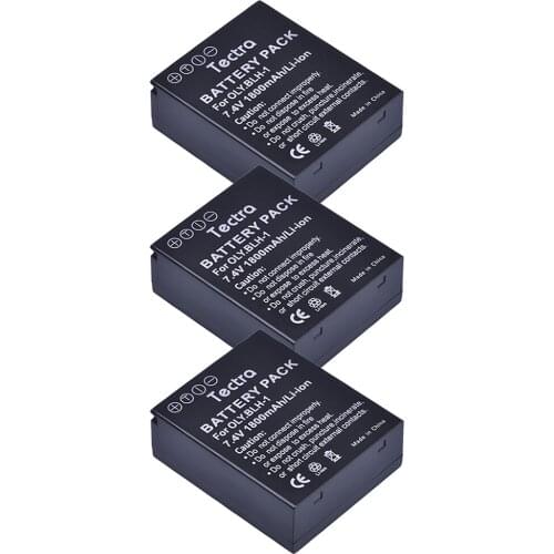 3 pcs 1800mAh BLH-1 BLH1 BLH 1 Camera Battery for Olympus Digital Cameras EM1 E-M1 MARK II EM1-2 Mark 2 Mark2