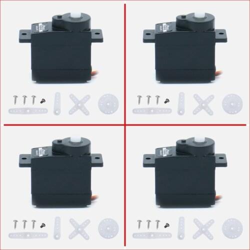 4PCS JX Servo PS-1109HB 9.45g 1.89KG Large Plastic Gear Analog Servo For 1/18 RC Car HELI Boat Spare Parts Accessories