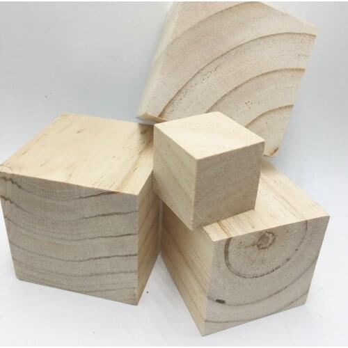 Free shipping! 2.75"(70mm)7cm wood cubes DIY Unfinished Square Wood Cubes Blocks Beads For Decoration
