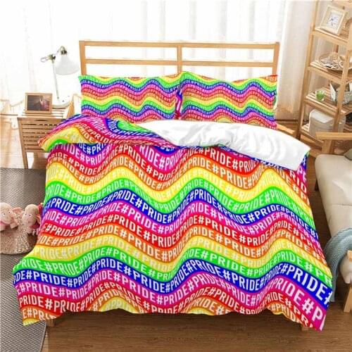 Home Textile Luxury 3D Abstract Print 2/3Pcs Comfortable Duvet Cover Pillowcase Bedding Sets Single Queen and King EU/US/AU Size