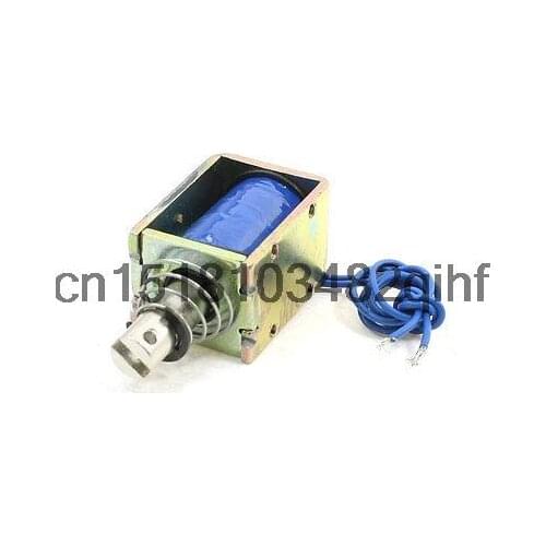 DC 12V Pull Type Open Frame Solenoid Electromagnet Holding Force 25N