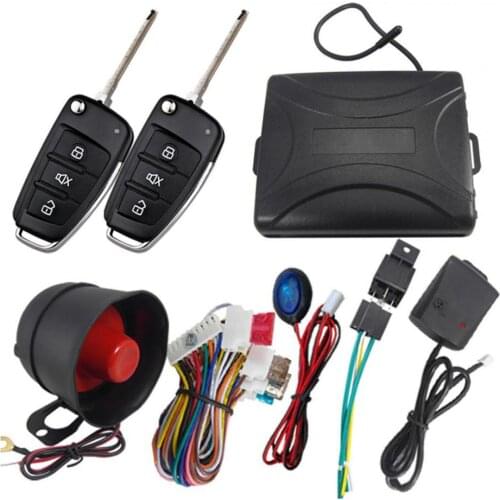 M802-8118 Universal Car Alarm System Automatic Door Lock Security Warning System for Vehicles Automobiles Security Protection