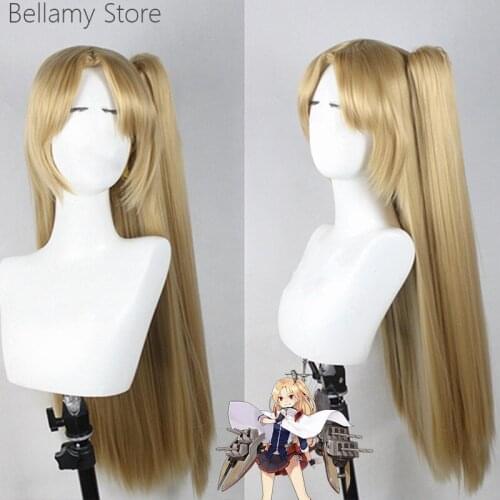 Azur Lane USS Cleveland Heat Resistant Cosplay Costume hairwear Wig+Wig Cap