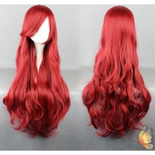 Little Mermaid Wig Princess Ariel Red Wig Anime Cosplay Role Play Wigs costumes prop