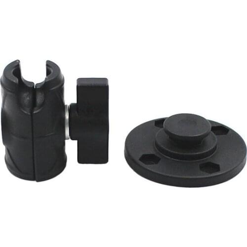 Plastic Single Socket Arm - Round Swivel Plate and 1 inch Ball size B