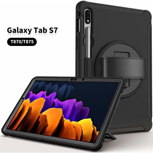Heavy Duty Shockproof Hard Rugged Protective Stand Case Cover for Samsung Galaxy Tab S7 11 inch SM-T870/T875/T878 2020