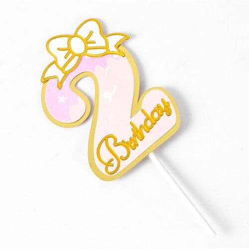 Birthday Party Number Candles Children Girls Boys Birthday Party Cake Topper Flower Arrangement Crown Candles