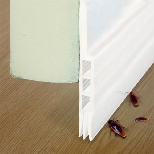 Under Door Sweep door draft stopper Weather Stripping Door Bottom Seal Strip, 2" Width x 35.8" Length Home Decor Kitchen Window