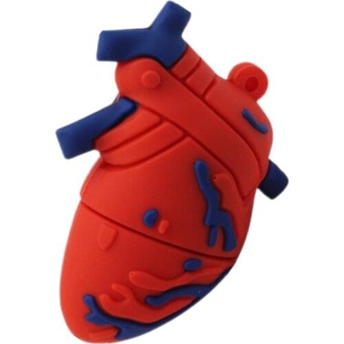 Cartoon Human Organs USB Flash Drive Heart Brain Doctor Pendrive 4GB 8G 16GB 32GB 64GB 128G 256G 2.0 Memoria Usb Stick Pen Drive
