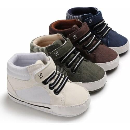 Spring and autumn freshmen first walker baby boy casual shoes children soft bottom casual high tube childrens shoes