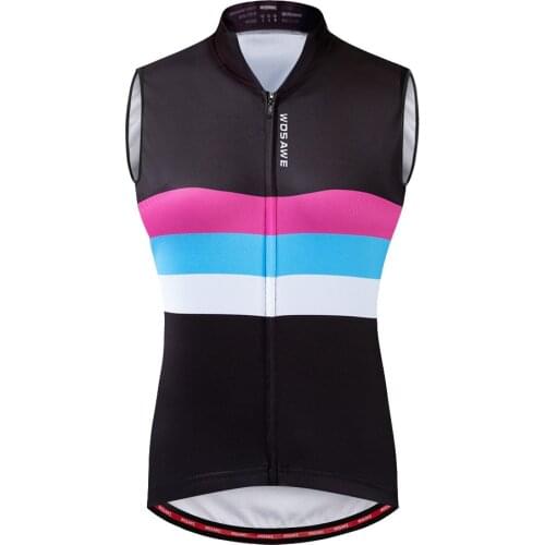 WOSAWE Women Cycling Jersey 2019 Summer Mountain Road MTB Bike Sleeveless Jersey Maillot Bicycle Downhill Shirt camisa ciclismo