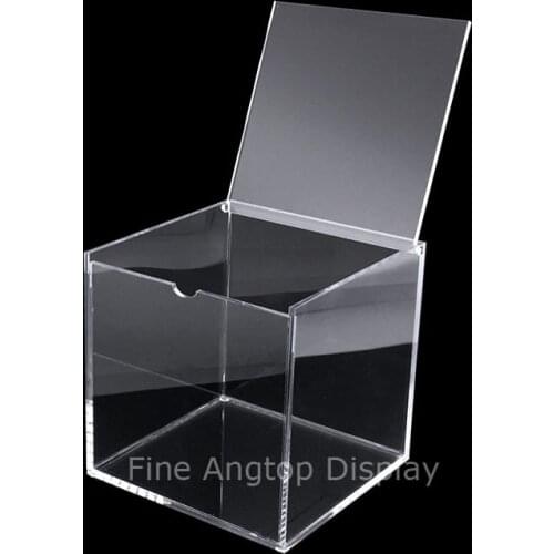 High Quality Cube Case Acrylic Jewelry Gift Box for Earrings Rings Necklaces Bracelets