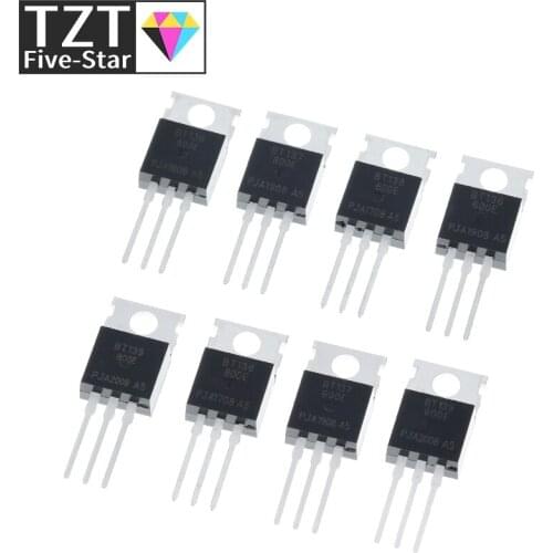 10PCS BT136-600E BT137-600E BT138-600E BT139-600E BT136-800E BT137-800E BT138-800E BT139-800E TO-220 BT136 BT137 BT138 BT139 IC