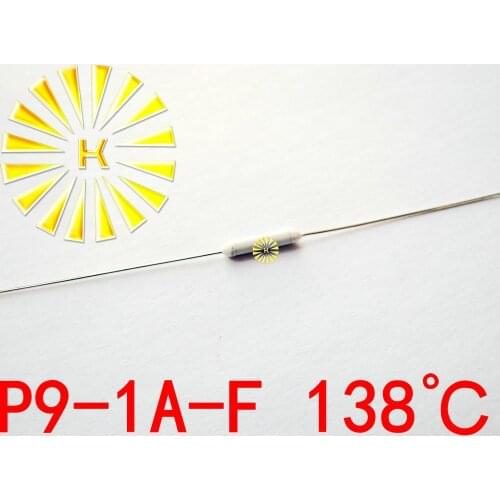 100% Original P9-1A-F 138 degree Thermal-Links 1A 250V Resistance Temperature Fuse x 500PCS