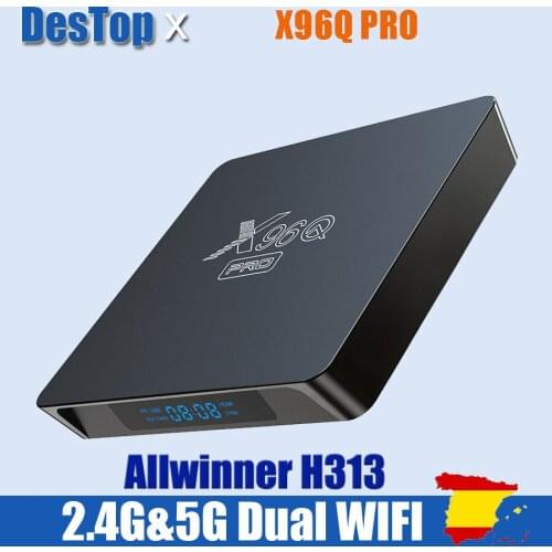 New Arrival X96Q pro 100pc TV BOX android 10.0 Allwinner H313 2.4&5G WIFI Media Player Youtube set top box pk x96 h96 hk1 100pcs