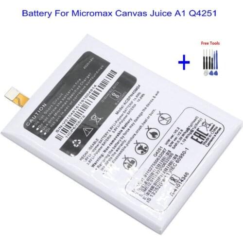 1x 4000mAh /14.8Wh ACBPN40M04 Phone Replacement Battery For Micromax Canvas Juice A1 Q4251 + Repair Tools kit