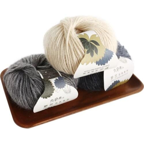 6pcs 50g/Ball Mohair Wool Thick Yarn For Hand Knitting Sweater Scarf Coat Hat B