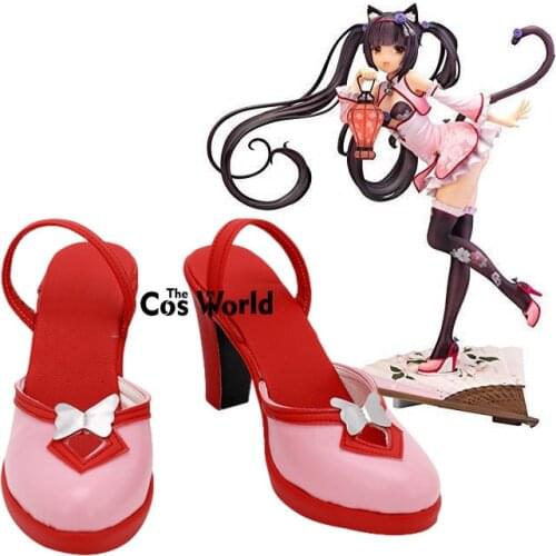 NEKOPARA Nekomimi Paradise Chocola Cheongsam Anime Games Customize Cosplay High Heels Shoes