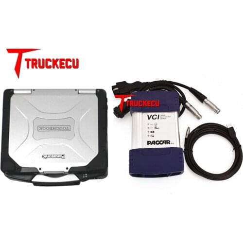 For daf truck diagnostic tool daf PACCAR diagnostic interface with DAF davie developer tool+ Panasonic CF19 laptop