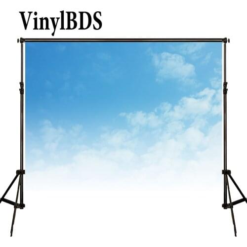 VinylBDS Photography Background Bule Sky Wall Backdrops Newborn White Cloud Child Photo Studio