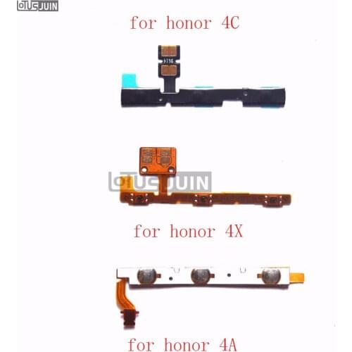 2PCS Power On Off Volume Up Down Button Key Flex Cable Replacement Repair Spare Parts for Huawei Honor 4A/4X/4C
