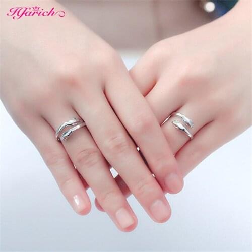 Silver Color Design Love Hug Hand Rings Fashion Jewelry Peace And Love Forever Exquisite Cute Opening Rings Best Couple Gift