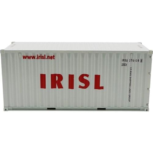 Collectible Toy Model Gift 1:20 Scale IRISL 20 GP Truck,Marine Container ABS Model For Business Gift, Decoration