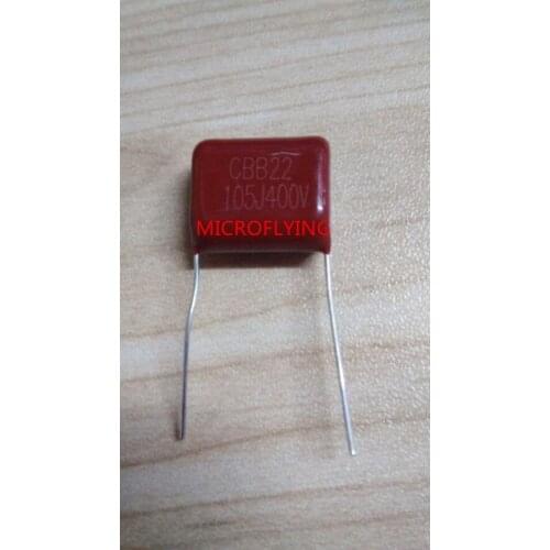 MICROFLYING 5pcs CBB capacitor 105 400V 105J 1uF 1000nF P15 CBB21 Metallized Polypropylene Film Capacitor