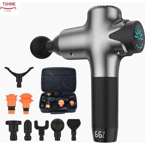 Tshine Massage Gun Electric Neck Massager Smart Hit Fascia Gun for Body Massage Relaxation Fitness Muscle Pain Relief