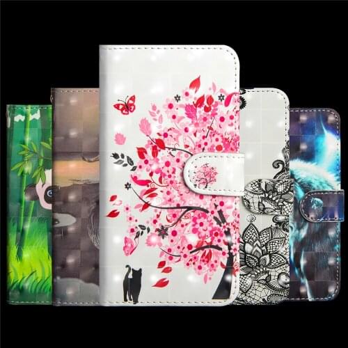 Fashion 3D Color Painting for Huawei Mate 20 Lite Case Flip Leather Wallet Cover for Huawei Mate 20 Pro Phone Cases