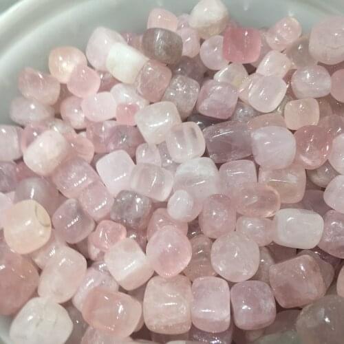 Natural pink crystal Tumblestones Crystal Gemstone for Terrarium Fish Tank Quartz Crystals Natural Stones
