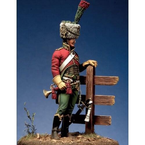 New Unassembled 1/32 ancient fantasy warrior stand Resin Figure Unpainted Model Kit