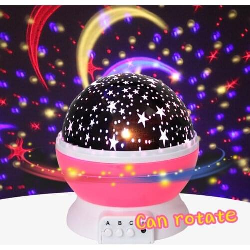 Novelty Luminous Toys Romantic Starry Sky LED Night Light Projector Battery USB Night Light Creative Birthday Toys For Children
