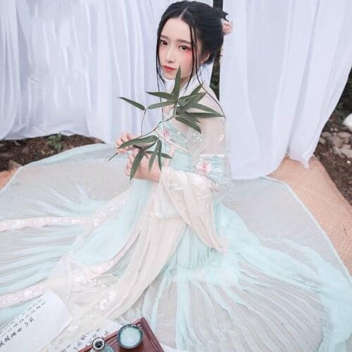 New New Chinese Dress China Ancient Hanfu Women Fairy Princess Costume Traditional Hanfu Female Dress & Girl Tang Suit Costume