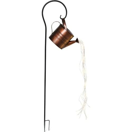 Garden Art Star Light Decoration 35 inch Led String Lights Watering Can Shape Decor Copper Wire Fairy Shower Light