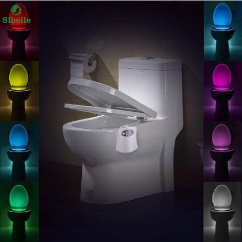 SBLE Sensor Motion Activated LED Toilet Night Light Battery-powered Changing Colors Magic Toliet LED Sensor Lamp