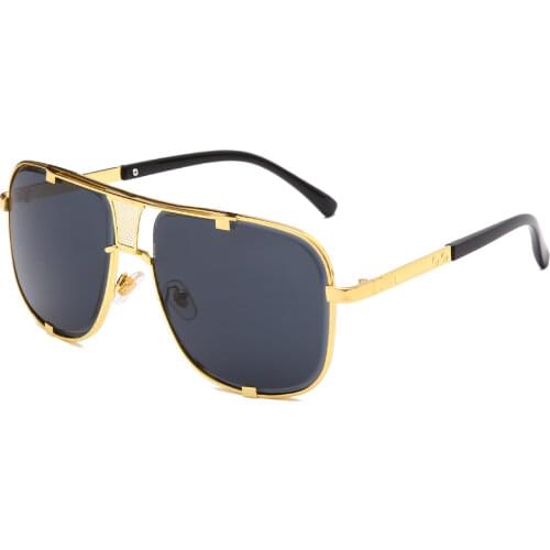 Brand Design Square Sunglasses New Fashion Women Men Vintage Metal Sun glasses Luxury Sunglass UV400 Shades Eyewear gafas de sol