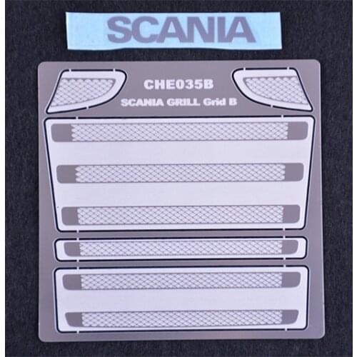 TAMIYA 1:14 trailer tractors SCANIA R470 R620 grille metal logo stickers Simulated intake grille