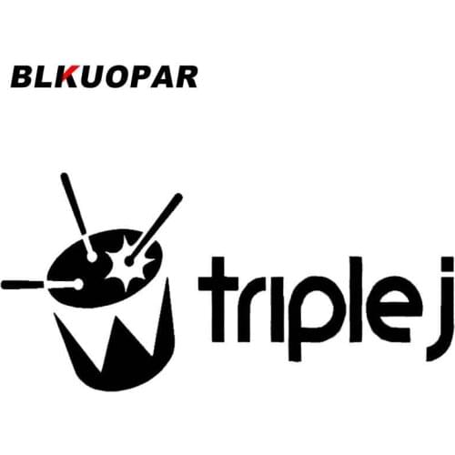 BLKUOPAR Triple J Symbol Logo Motorcycle Car Stickers and Decals Laptop Graphics Suitable for Any Flat and Smooth Clean Surface